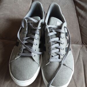 Adidas Men's Gray Canvas Sneakers